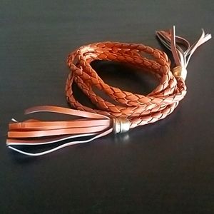 Beautiful braided waist tie / belt accessory